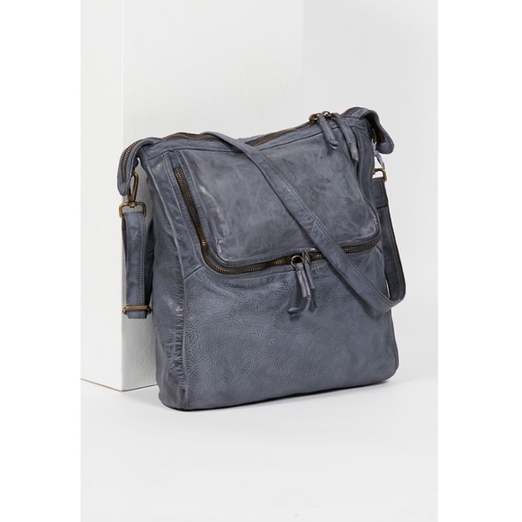 Free People Loved Leather Messenger Backpack - Picture 2 of 8